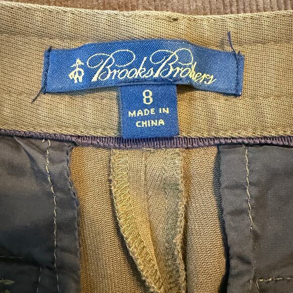 Women's Brooks Brothers Caramel Wide Leg Straight Flat Front Pants Size 8 - Picture 4 of 8